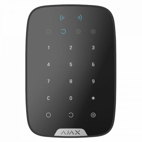 Бездротова клавіатура з підтримкою захищених карт та брелок Ajax Keypad S Plus (8PD) black