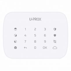 Бездротова сенсорна клавіатура для чотирьох груп U-Prox Keypad G4 White