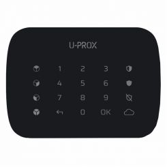 Бездротова сенсорна клавіатура для чотирьох груп U-Prox Keypad G4 Black
