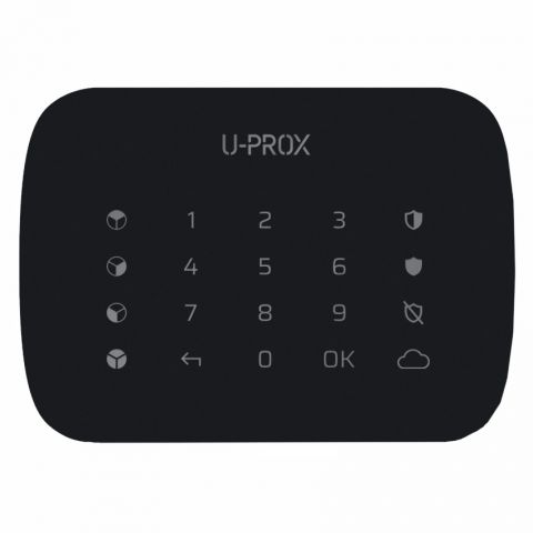 Бездротова сенсорна клавіатура для чотирьох груп U-Prox Keypad G4 Black