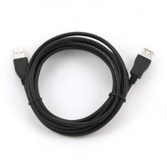 Кабель Cablexpert USB - USB V 2.0 (M/F), удлинитель, 3.0 м, черный (CCP-USB2-AMAF-10)