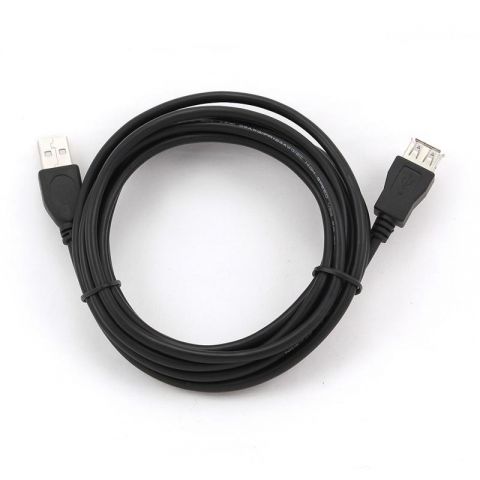 Кабель Cablexpert USB - USB V 2.0 (M/F), удлинитель, 3.0 м, черный (CCP-USB2-AMAF-10)