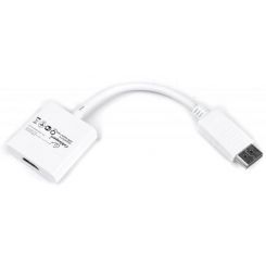 Адаптер Cablexpert DisplayPort - HDMI (M/F), 0.1 м, White (A-DPM-HDMIF-002-W)