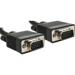 Кабель Cablexpert VGA - VGA (M/M), HD15, с 2-мя фер. кольцами, черный, 20 м (CC-PPVGA-20M-B) пакет