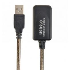 Кабель Cablexpert USB - USB V 2.0 (M/F), активный удлинитель, 10 м, черный (UAE-01-10M) 