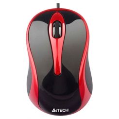 Мышь A4Tech N-350-2 Red/Black V-Track