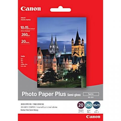 Фотобумага CANON (SG-201) Photo Paper Plus полуглянцевая 260г/м2 10х15см 50л (1686B015) Фотобумага CANON (SG-201) Photo Paper Plus полуглянцевая 260г/м2 10х15см 50л (1686B015)