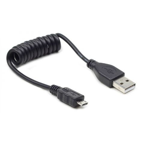 Кабель Cablexpert USB - micro USB V 2.0 (M/M), 0.6 м, спиральный (CC-mUSB2C-AMBM-0.6M)