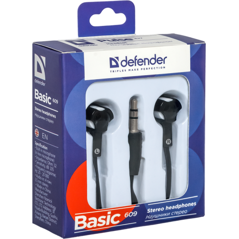 Наушники Defender Basic-609 Black/White (63609) Наушники Defender Basic-609 Black/White (63609)