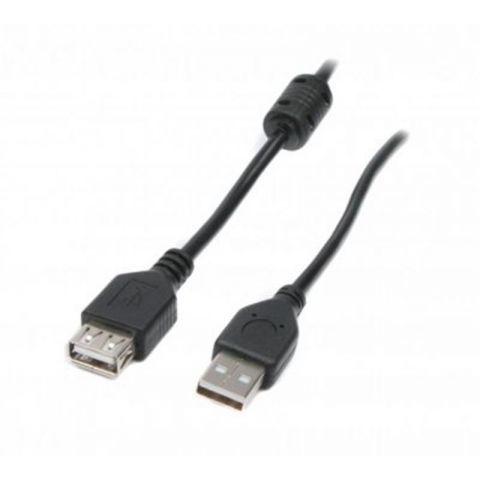 Кабель Maxxter (UF-AMAF-6) USB 2.0 AM - USB 2.0 AF, 1.8м, феритовий фільтр Кабель Maxxter (UF-AMAF-6) USB 2.0 AM - USB 2.0 AF, 1.8м, феритовий фільтр