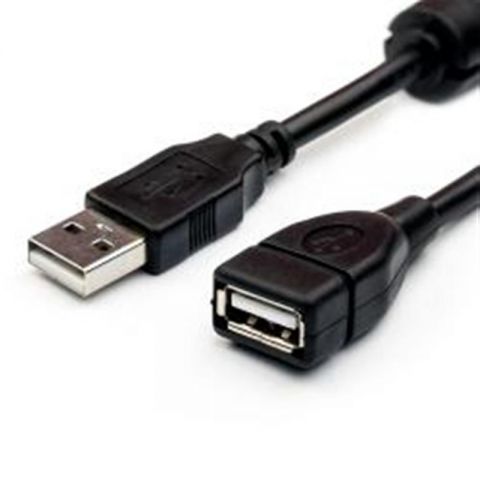 Кабель ATcom удлинитель USB2.0 AM/AF 1.5 м. ferrite core