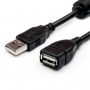 Кабель ATcom удлинитель USB2.0 AM/AF 1.5 м. ferrite core