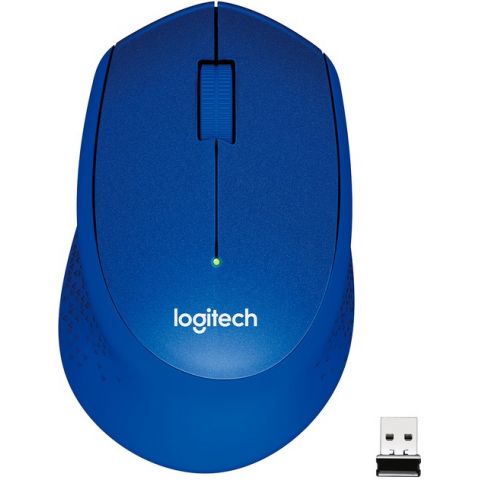 Мышь беспроводная Logitech M330 Silent Plus Blue (910-004910)