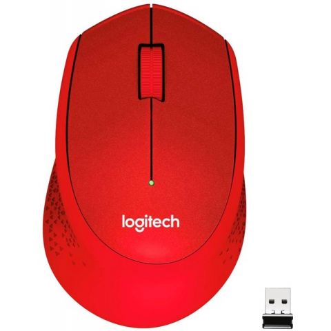 Мышь беспроводная Logitech M330 Silent Plus Red (910-004911)