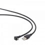 Кабель Cablexpert USB - micro USB V 2.0 (M/M), кутовий, Premium, 1.8 м, чорний (CCP-mUSB2-AMBM90-6)