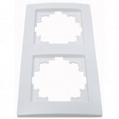 Рамка Smartfortec HS002 двухместная белая