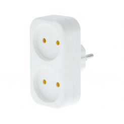 Двойник Tecro SC-2 2 розетки, белый