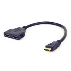 Кабель-разветвитель Cablexpert HDMI - 2хHDMI (M/F), 0.3 м, Black (DSP-2PH4-04)