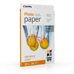 Фотопапір CW глянцевий 180г/м2 A4 20арк (PG180020A4)