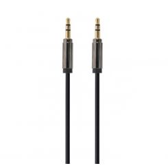 Аудіо-кабель Cablexpert 3.5 мм - 3.5 мм (M/M), 1 м, чорний (CCAP-444-1M)