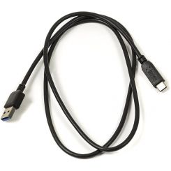 Кабель PowerPlant (CA910816) USB3.0(AM)-USB3.0 Type-C(M), 1м, Black