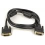 Кабель PowerPlant (CA910854) DVI-D 24M-24M, 1.5м, Double ferrites, Black