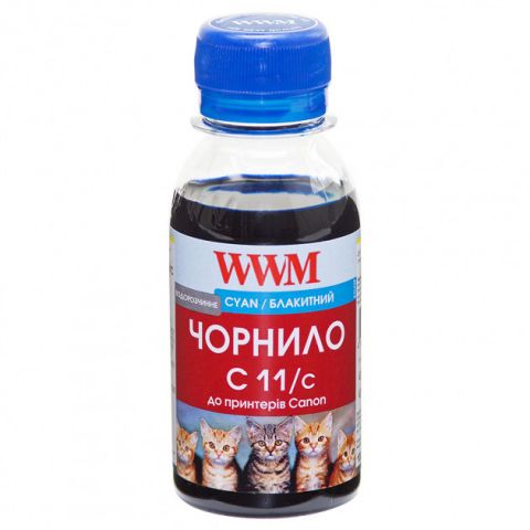 Чернила WWM Canon CL-511C/CL-513С/CLI-521C (Cyan) (C11/C-2) 100г