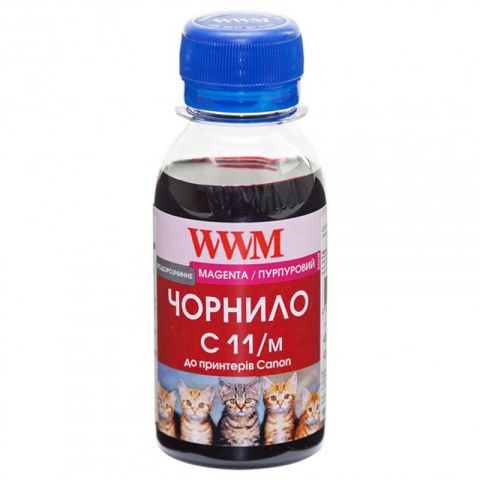 Чернила WWM Canon CL-511С/CL-513С/CLI-521M (Magenta) (C11/M-2) 100г