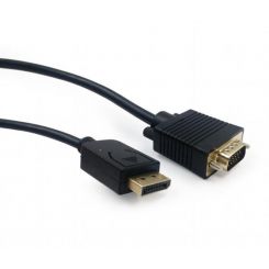 Кабель Cablexpert DisplayPort - VGA (M/M), 1.8 м, черный (CCP-DPM-VGAM-6) пакет