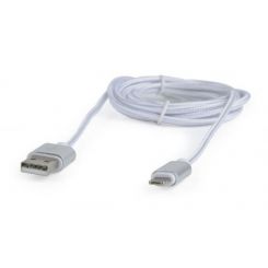 Кабель Cablexpert USB - Lightning + micro USB (M/M), 1.8 м, серый (CCB-USB2AM-mU8P-6) 
