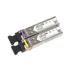 Модуль SFP MikroTik S-4554LC80D пара (1.25G Single Mode, LC, до 80км) Модуль SFP MikroTik S-4554LC80D пара (1.25G Single Mode, LC, до 80км)