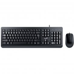 Комплект (клавиатура, мышь) Genius KM-160 UKR Black (31330001419)