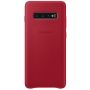 Чехол-накладка Samsung Leather Cover для Samsung Galaxy S10+ SM-G975 Red (EF-VG975LREGRU)
