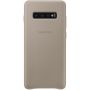 Чехол-накладка Samsung Leather Cover для Samsung Galaxy S10+ SM-G975 Gray (EF-VG975LJEGRU)