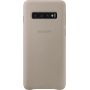 Чехол-накладка Samsung Leather Cover для Samsung Galaxy S10 SM-G973 Gray (EF-VG973LJEGRU)