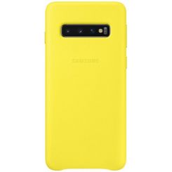 Чехол-накладка Samsung Leather Cover для Samsung Galaxy S10 SM-G973 Yellow (EF-VG973LYEGRU)