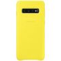 Чехол-накладка Samsung Leather Cover для Samsung Galaxy S10 SM-G973 Yellow (EF-VG973LYEGRU)