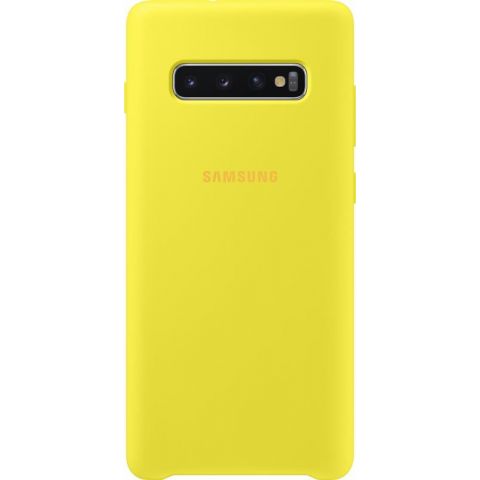 Чехол-накладка Samsung Silicone Cover для Samsung Galaxy S10+ SM-G975 Yellow (EF-PG975TYEGRU)