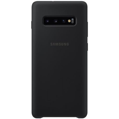 Чехол-накладка Samsung Silicone Cover для Samsung Galaxy S10+ SM-G975 Black (EF-PG975TBEGRU)