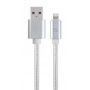Кабель Cablexpert USB - Lightning (M/M), 1.8 м, серебристый (CCB-mUSB2B-AMLM-6-S)
