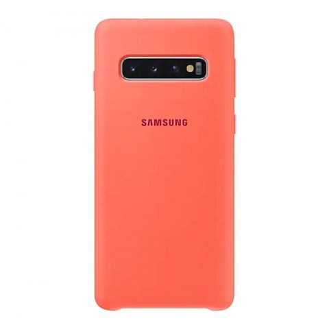 Чехол-накладка Samsung Silicone Cover для Samsung Galaxy S10 SM-G973 Berry Pink (EF-PG973THEGRU)