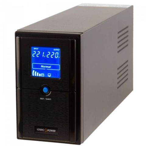 ИБП LogicPower LPM-UL625VA, Lin.int., AVR, 2 x евро, USB, LCD, металл