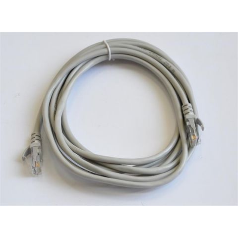 Патч-корд литой, UTP, RJ45, Cat.5e, 3m, серый
