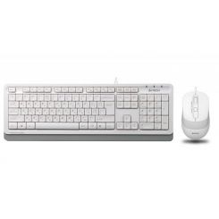 Комплект (клавиатура, мышь) A4Tech F1010 White USB