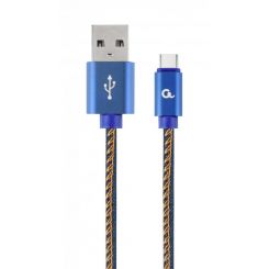 Кабель Cablexpert USB - USB Type-C V 2.0 (M/M), 2 м, синий (CC-USB2J-AMCM-2M-BL)