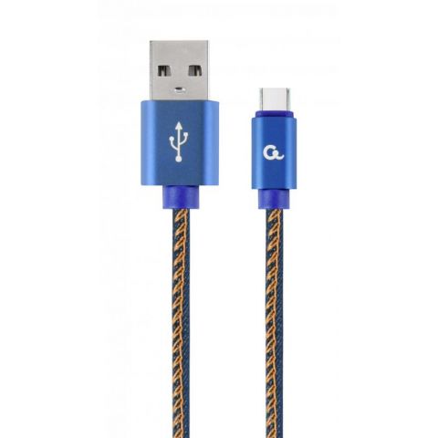 Кабель Cablexpert USB - USB Type-C V 2.0 (M/M), 2 м, синий (CC-USB2J-AMCM-2M-BL)