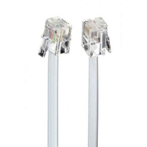 Кабель телефонный Cablexpert (TC6P4C-3M) CCA, 6P4C, 3м, серый