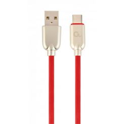 Кабель Cablexpert USB - USB Type-C V 2.0 (M/M), 2.1 А, премиум, 1 м, красный  (CC-USB2R-AMCM-1M-R) 