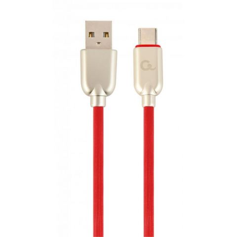Кабель Cablexpert USB - USB Type-C V 2.0 (M/M), 2.1 А, премиум, 1 м, красный  (CC-USB2R-AMCM-1M-R) 