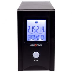 ИБП LogicPower UL850VA, Lin.int., AVR, 2 x евро, USB, LCD, металл